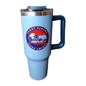 Tommy Bahama New 42 oz Tumbler Cup Stainless Hydration Hot / Cold Beverage #1310